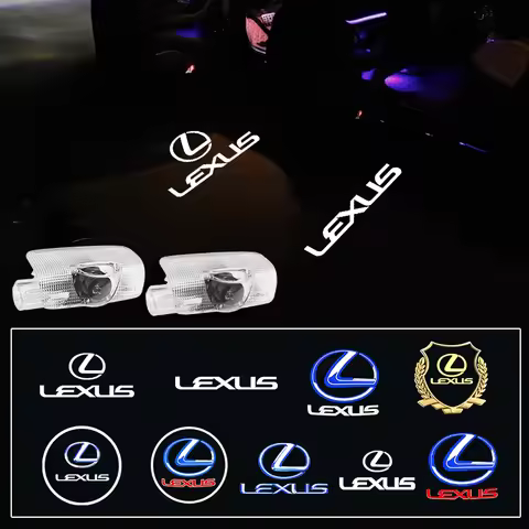 2pcs For LEXUS IS F SPORT IS250 IS300 IS350 UX UX300h UX260h UX200 LED Car Door Welcome Logo Project