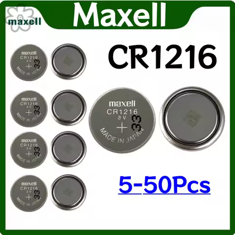 5-50PCS MAXELL CR1216 Long Lasts 30mAh Button Lithium Batteries Replace DL1216 ECR1216 BR1216 Watch 