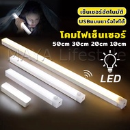 MAYA โคมไฟ LED แบบเซ็นเซอร์  เป็นสายชาร์จ USB ติดห้องนอน ทางเดิน ตู้เสื้อผ้า  ติดตั้งง่าย Wireless LED light