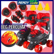 Roller Skate Kids Set Kasut Roda Budak Perempuan Roller Skates Shoe Beginner Lelaki Sepatu Roda 4