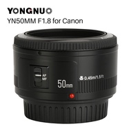 YONGNUO YN50mm YN50 F1.8 EF EOS 50MM AF MF Camera Lens For Canon Rebel T6 EOS 700D 750D 800D 5D Mark