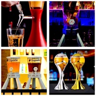 Public 3L / 1.5L Hoegaarden / World Cup Bar Beer Tower With Ice Cube Holder Beverage Wine Dispenser 