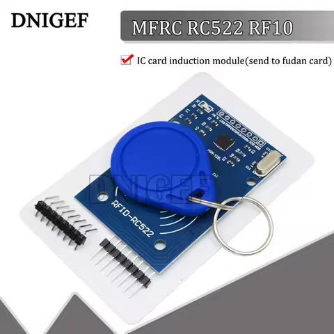 DNIGEF NFC RC522 Sensor Module RC522 RFID RF IC Card Sensor Module to Send S50 Card and Keychain for