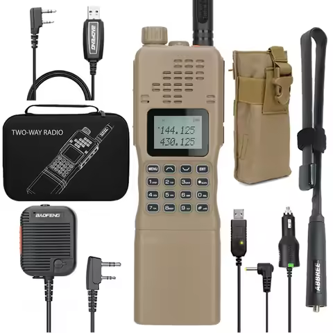Baofeng AR-152 15W Walkie Talkie VHF UHF Ham CB Tactial Military Two way Radio Larger Battery AN /PR