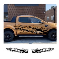 Ford Ranger Raptor Wildtrak side body sticker