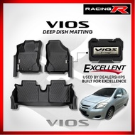 Toyota Vios 2008 to 2013 EXCELLENT Deep Dish Matting Quality Car Accessories