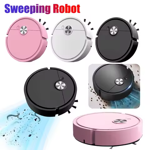 3 in 1 Sweeping Robot Rechargeable Robot Vacuum Strong Suction Sweeping Machine Compact Cleaning Mac