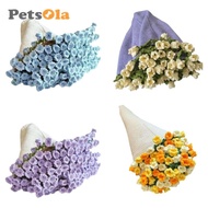 [PETSOLA] Flower Crochet Kit, Handmade  Kit, Craft Projects, Crochet Start Kit, Beginner DIY,