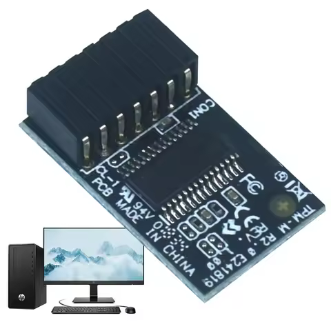 For Asus TPM-M R2.0 Hardware Chip 15x25mm 14-1 Pin TPM-M R2.0 Module Trusted Platform Module for Asu