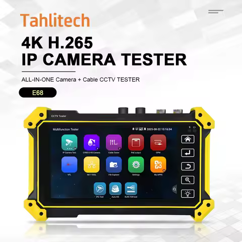 4K 8MP AHD/CVI/TVI CCTV Tester with HDMI Input UTP Cable Test PoE Wifi Power Output for Dahua Hikvis