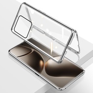 Xiaomi 14T Pro Trường Hợp 360 ° Phía Trước Ốp lưng lật Cho Xiaomi 14T Pro Xiaomi 14T 5G hai mặt kính