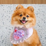 Be My Valentine 情人節 Happy Valentine's Day 寵物圍巾/頸飾