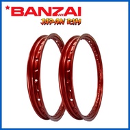 ┏ ╱ ✲ BANZAI JAPAN RIM 1.20x17 (1 PAIR) MOTORCYCLE RIM ALLOY