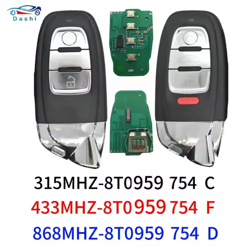 Da Shi Auto Smart Remote Key for Lamborghini Audi Q5 A4L A5 A6 A7 A8 RS4 RS5 S4 S5 3/4BT 8T0 959 754