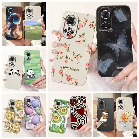 For Huawei Honor 50 Case NTH-NX9 Luxury Candy Painted Cover Shockproof Soft TPU Phone Cases For Hono