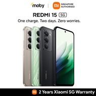 Xiaomi Redmi 15 5G 256GB + 8GB Budget Smartphone 1 Year Official Warranty Xiaomi Singapore