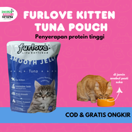furlove wet food kucing Kitten salmon kucing makanan kucing kitten