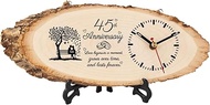 BeauGift 45th Wedding Anniversary Clock Gifts for Husband Wife Couple, 45th Anniversary Wedding Gift