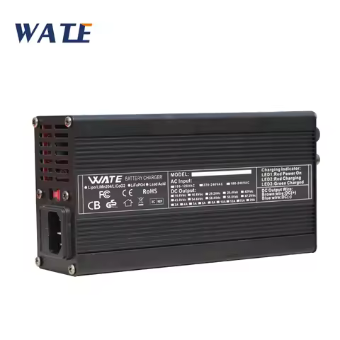 87.6V 3A Charger 24S 72V 76.8V LiFePO4 Battery Charger for batteries Aluminium Alloy with Fan