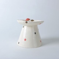 /危險森林/ 手捏陶瓷寵物慢食碗