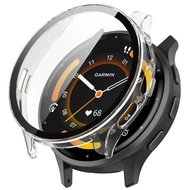 Hard Shell Glass Screen Protector Film Frame Case For Garmin Venu 3 Smart Watch Full Protective Cove