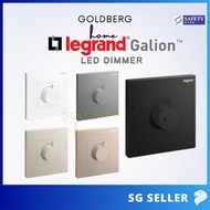 Legrand Galion Dimmer for Lights- LED Rotary White Silver Champagne Rose Gold Black | Goldberg Home