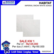 AP688 Habitat - Granite Granit Tile Lantai Dinding Imperial Snow 60X60