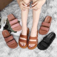 Brazilian KT double strap velco womens korean fashion sandals