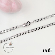 พร้อมส่ง!! สร้อยคอทองคำขาว18K สร้อยคออิตาลี สร้อยคอเกาหลี