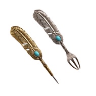 Water fork Creative Feather Styling Material fork Accessories hookah fork
