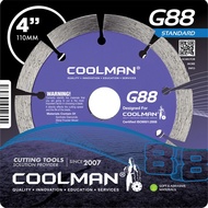 COOLMAN Diamond Cutting Wheel G88 4"(110mm)