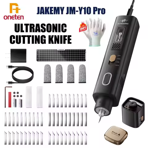 JAKEMY JM-Y10 PRO 2 in 1 Handheld Ultrasonic Cutting Knife DIY Electric Carving Tools for Plastic/Re