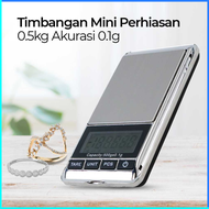 COD NEWACALOX Timbangan Mini Perhiasan 0.5kg Akurasi 0.1g / timbangan emas digital mini gram akurat 