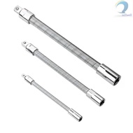 3Pcs Flexible Socket Extension Cables 1/4 3/8 1/2 Flex Socket Extension Bar Set Drive Light Impact E