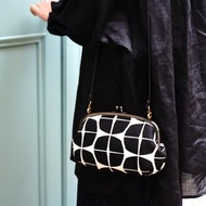 京都奈設計/小滿知足創意親子隨行口金包-円黑/側背包