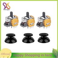 3PCS Replace Hall Joystick+Caps for  GamePad Hall Electromagnetic 3D Analog Joystick High  Thumb Sti