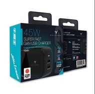 [預訂2401] Maxpower - TG45X 45w 2 Port GaN USB Charger 牛魔王 2 位 USB 充電器
