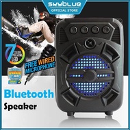 Wireless Portable Bluetooth Speaker 3D Outdoor LED Light Subwoofer Wireless Speaker Mini Bluetooth Speaker Portable Speaker Party Karaoke Speaker Pembesar Suara Bluetooth Mudah 便携蓝牙音响