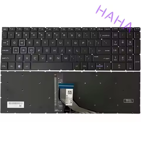 H+ Purple Keyboard Backlight Backlit Replacement for HP Pavilion Gaming 15-DK 15-EC 15-CX NSK-XN2BC 