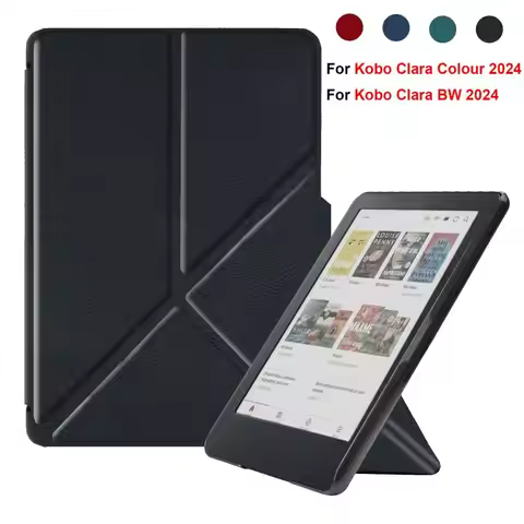 Auto Wake/Sleep e-Reader Case Multi-folding Stand 6 inch N365 Protective Shell for Rakuten Kobo Clar