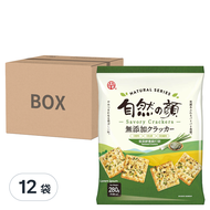 中祥 自然の顏 紫菜鮮蔥蘇打餅  280g  12袋