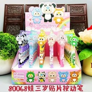 Baby Three Ballpoint Pen with Cute Black Gel Ink, Smooth Writing, 0.5mm Nib - VPP Thao Anh