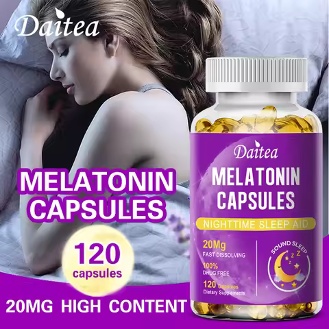 Melatonin 20 Mg Helps Promote Relaxation and Sleep, Supporting Natural Sleep Cycles - Vegan, Gluten-