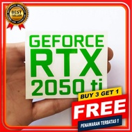 NVIDIA GEFORCE RTX 2050 TI CUTTING STICKER ACCESSORIES CASE PC GAMING STICKER IMPORT QUALITY