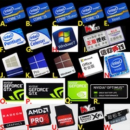 Stickers New Style Original core 2 3rd Generation core i3 i5 i7 win10 Laptop CPU Label Stickers