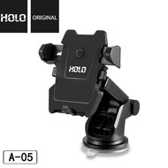 ส่งจากไทย Holo Car Phone Holder A-05 ที่ยึดโทรศัพท์มือถือในรถยนต์ ที่ตั้งมือถือในรถ แท่นจับมือถือในรถ แบบติดดูดกระจก หรือ บนคอนโซลรถ(แท้100%)