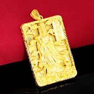台灣現貨 越南沙金双雙層湄洲媽祖吊墬 送水波紋項鍊(仿真金) .鍍金24K沙金.防過敏.結婚 情人節 生日 節日送禮
