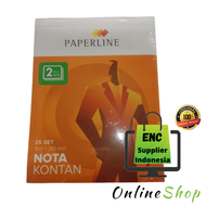 paperline 10 buku Nota kontan kecil 2 ply rangkap 2ply paperline ppl nk k2 ncr per pak