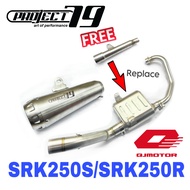 Project79 Exhaust QJMotor SRK250R SRK250S Full System Stainless Steel Muffler Accessories Ekzos Mani