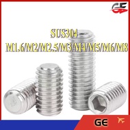 Set Screw Grub Screw/Grub Screw DIN916/Stainless Steel 304 Hex Socket Set Screw  M1.6/M2/M2.5/M3/M4/